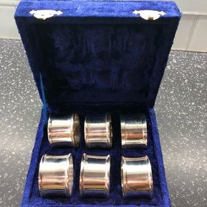 Silver napkin rings